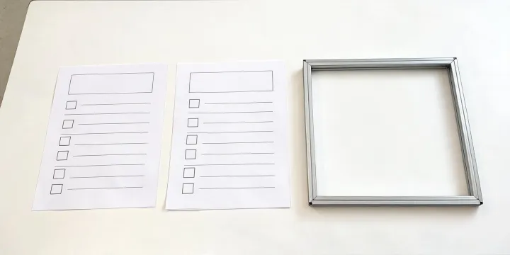 Packing and installation boundary checklist